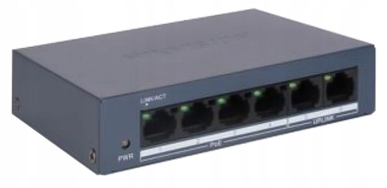 2 x Switch Poe DS-XS0106-P 4-PORTOVÝ Hikvision