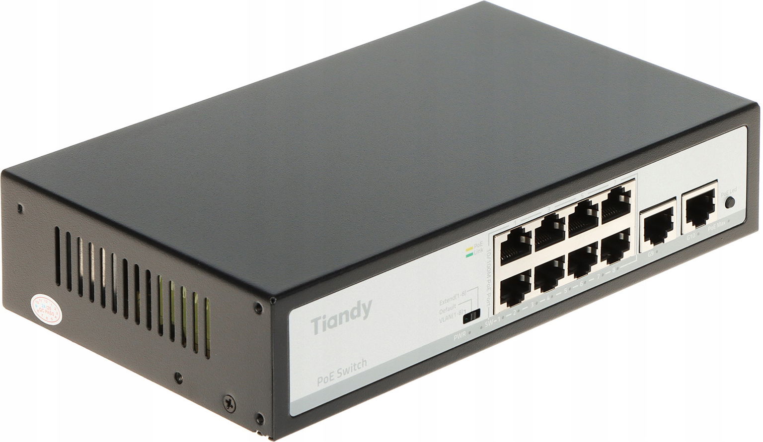 2 x Switch Poe TC-P3S010 SPEC:H/0820/AT/90 8-PORTOVÝ Tiandy