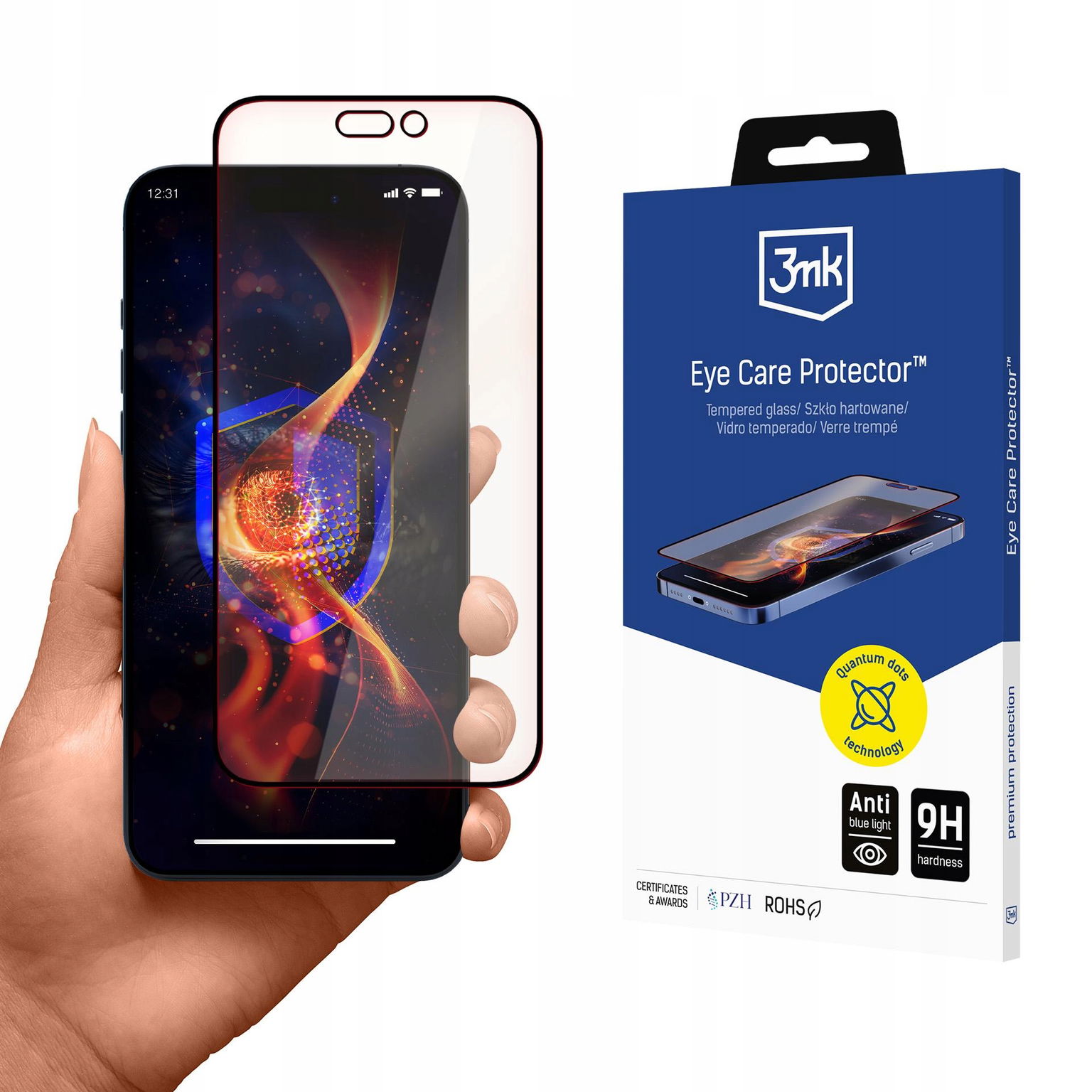 2 x Tvrdené sklo 3MK EyeCare Protector pre Apple iPhone 16 Pro Max