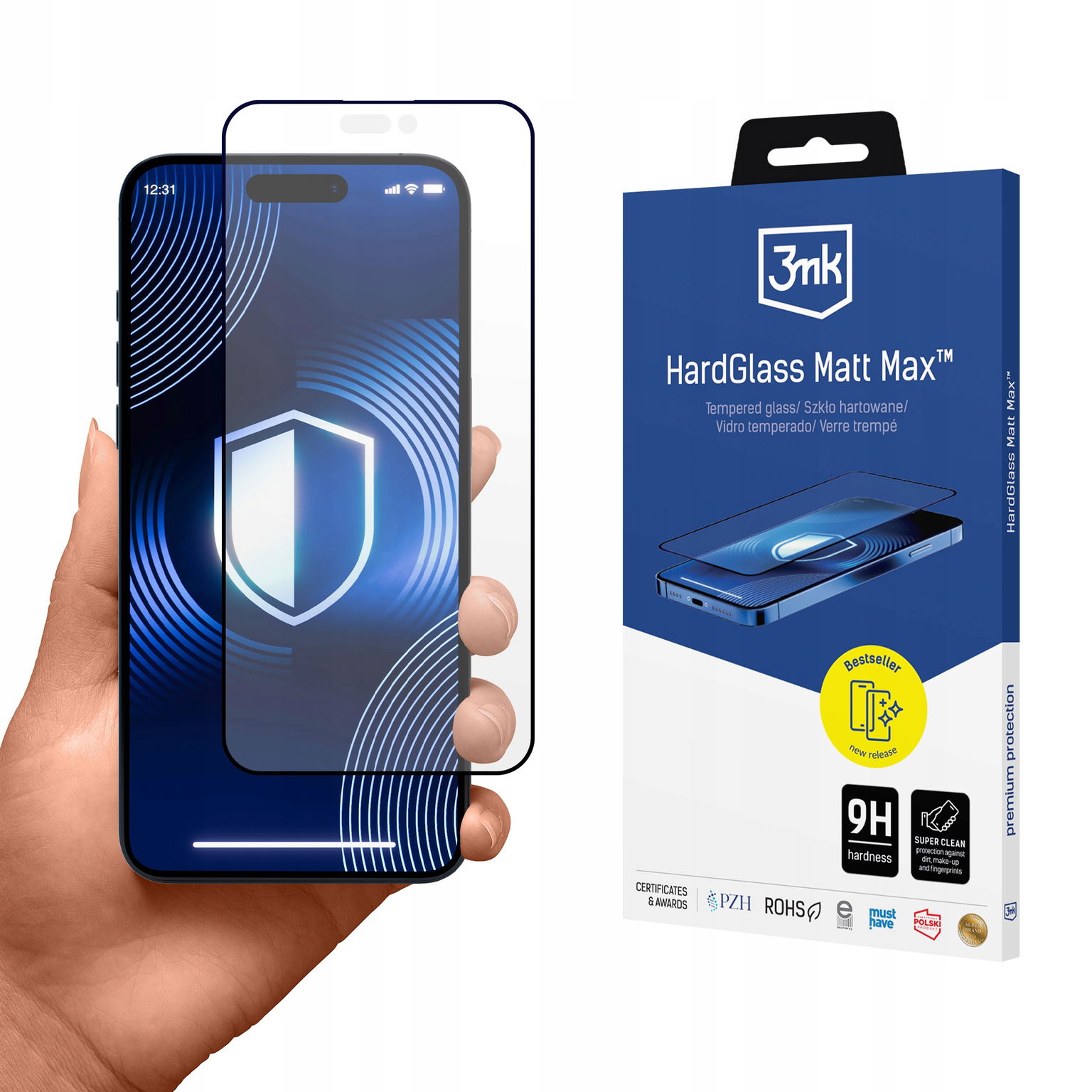 2 x Tvrdené Sklo 3MK Hardglass Matt Max Pre Apple Iphone 15 Plus