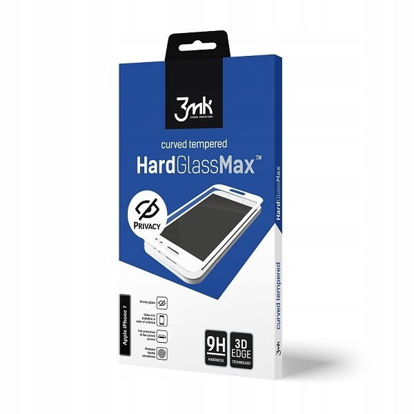 2 x Tvrdené sklo 3MK HardGlass Max Privacy pre Apple iPhone 6/6S Plus biele