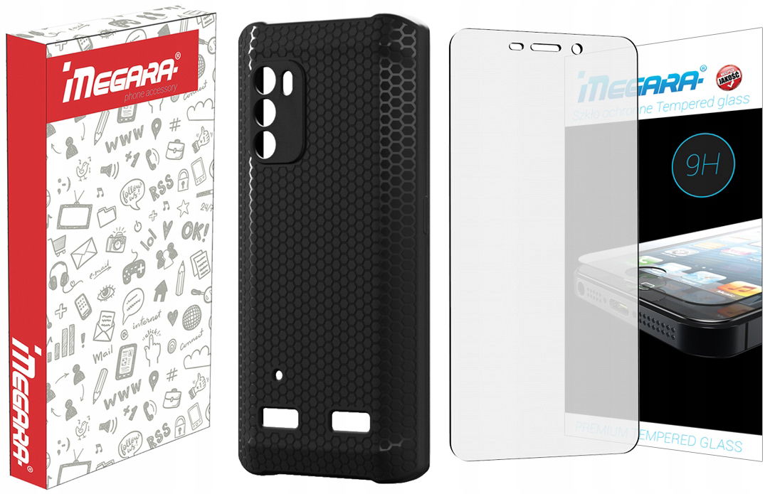 2 x Tvrdené sklo 9H puzdro pre myPHONE Hammer Iron 4