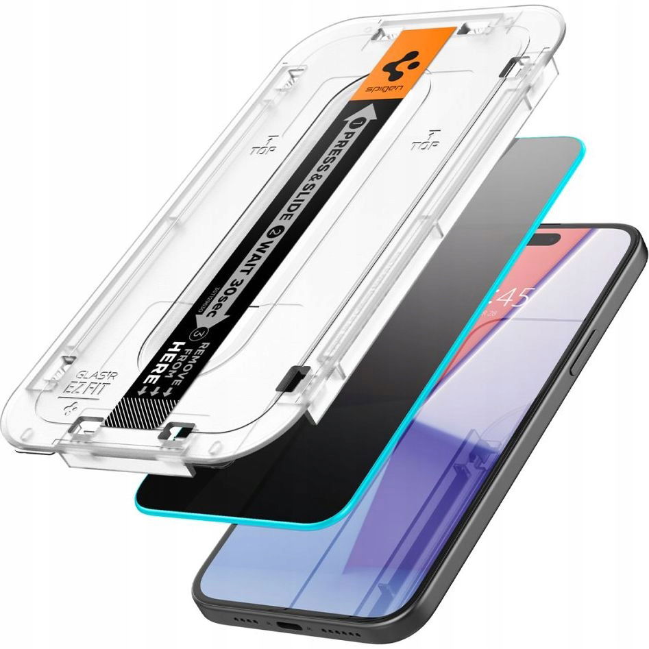 2 x Tvrdené Sklo Privacy Spigen 9H pre iPhone 15 Plus/16 Plus