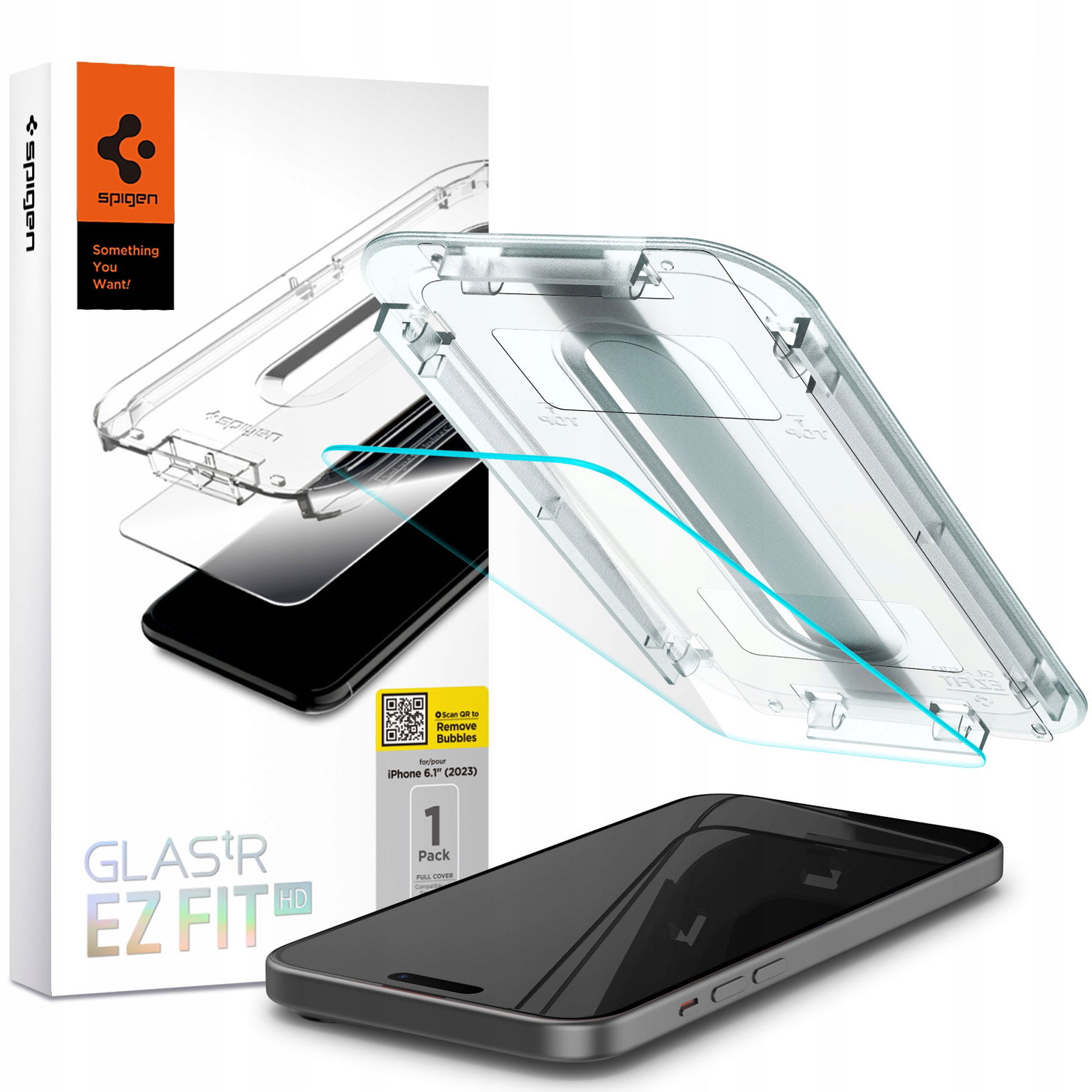 2 x Tvrdené Sklo Spigen Glas.tr Ez Fit Pre Iphone 15