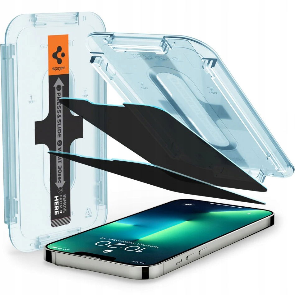 2 x Tvrdené Sklo Spigen Pre Iphone 13/13 Pro Na Ochranu Súkromia