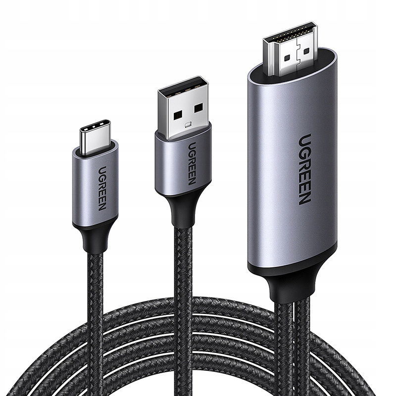 2 x Ugreen Adaptér Hdmi Usb-c 4K 60HZ 5V 1A Pre Notebooky A Monitory