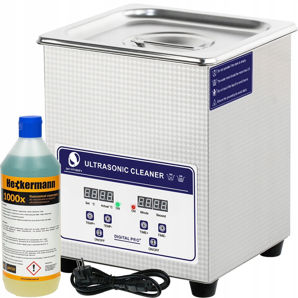 2 x Ultrazvuková Umývačka Vaňa 2L 160W Kôš