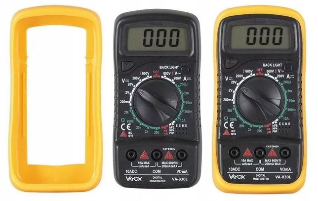 2 x univerzálny merač Multimeter, displej Vayox