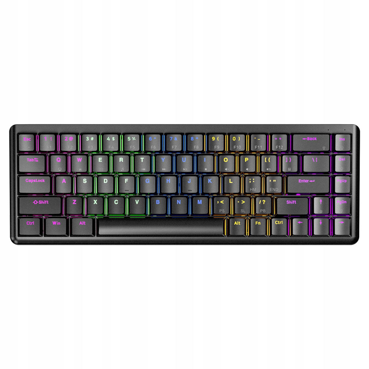 2 x Usb klávesnica Rampage Mechanická Low Profile Rebbel-black