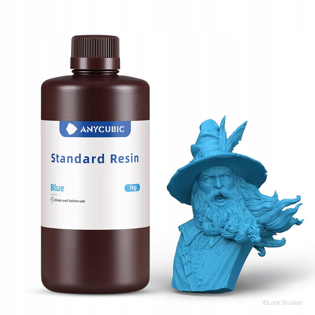 2 x Uv živica Anycubic Standard Resin Blue Modrá 1 l 1 kg