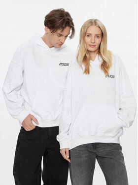 2005 Unisexová mikina Basic Hoodie biela