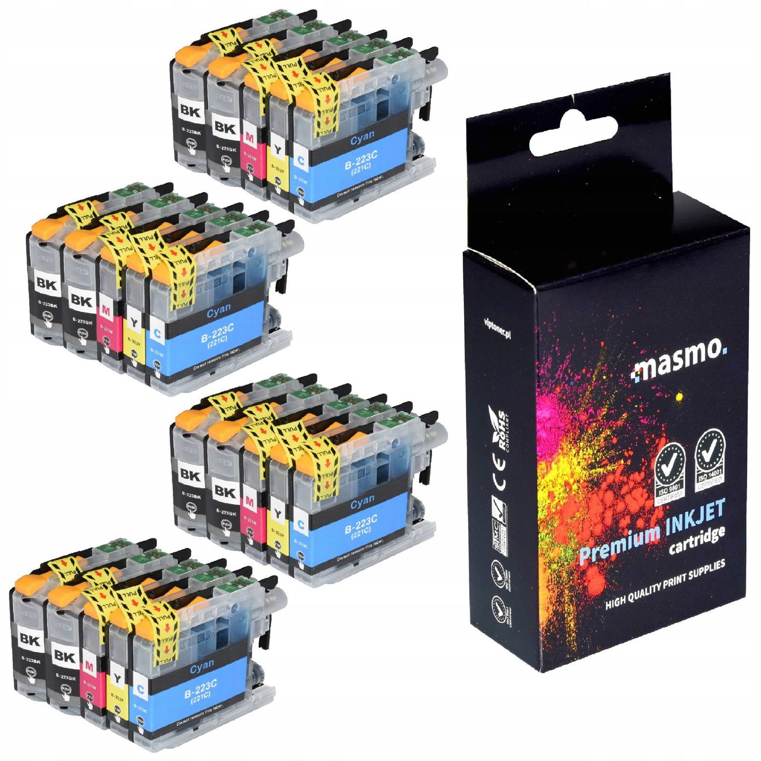 20x Atrament Pre Brother LC223 DCP-J4120DW DCP-J562DW