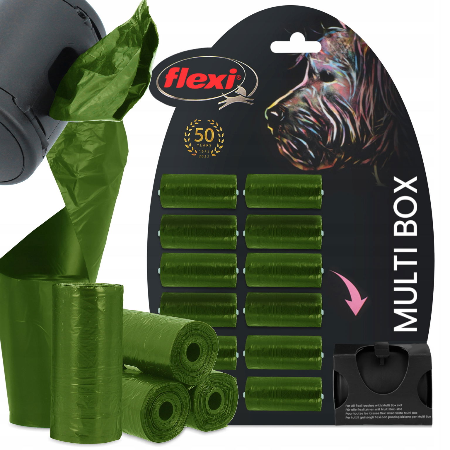 240 x Psie Sáčky Exkrementy Nádoba Sáčky Pochúťky Flexi Multi Box Smyc Gg