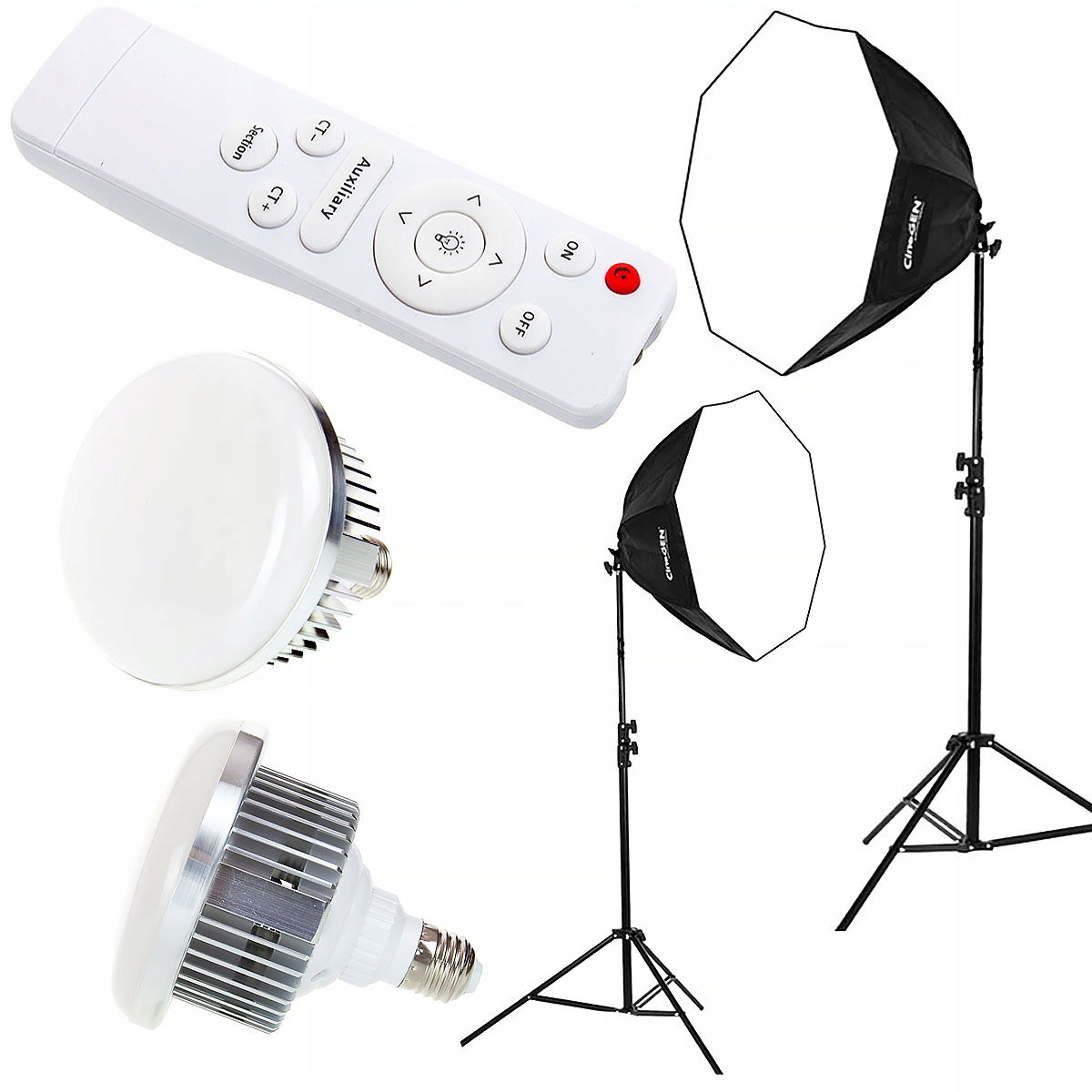 2x lampa s Pilotom Softbox Rozsah 3600K-6200K 200W