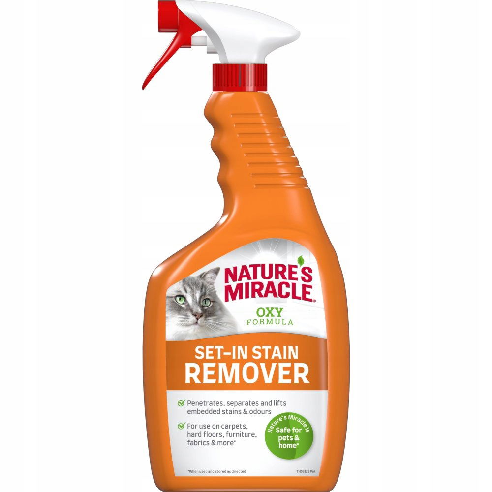 2X Nature's Miracle Odstraňovač škvŕn a zápachu s kyslíkom pre mačky 709ml