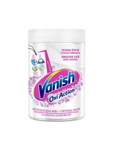 2X Vanish Oxi Action White Odstraňovač škvŕn na bielu farbu 625 g