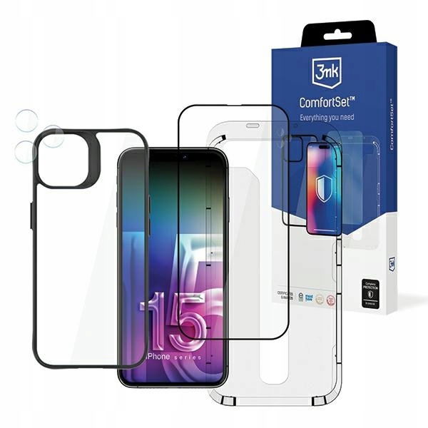 3MK Comfort Set 4in1 iPhone 15 Pro 6.1" Sada ochranného príslušenstva 4v1