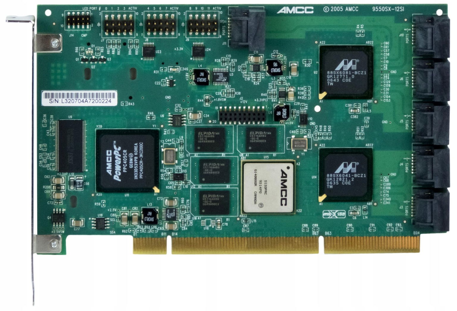 3WARE 9550SXU-12 Raid 12x Sata 256MB Pci-x