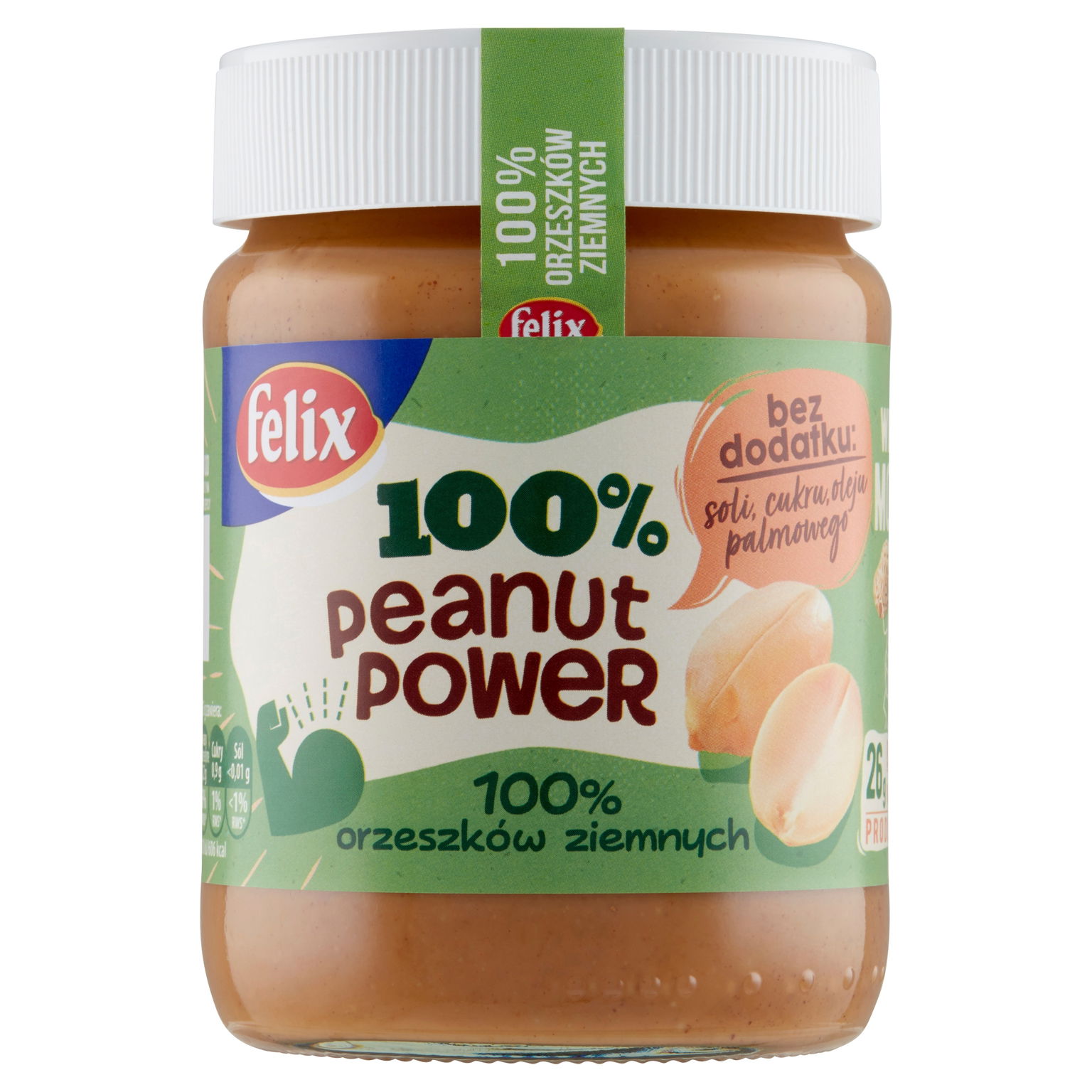 3X Felix Peanut Power 100 % Orechová pasta 350 g