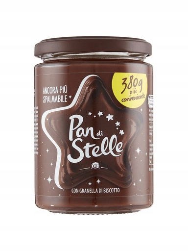 3X Taliansky orechový krém s sušienkami Pan di Stelle 380 g