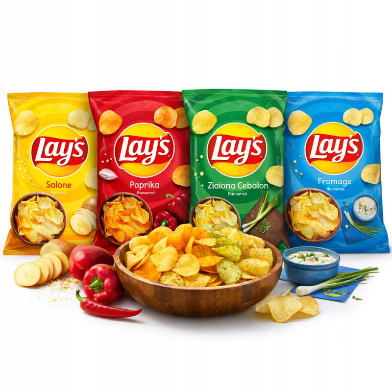 4 x Lay’s Chipsy Mix príchutí – ideálne na film, zápas a párty