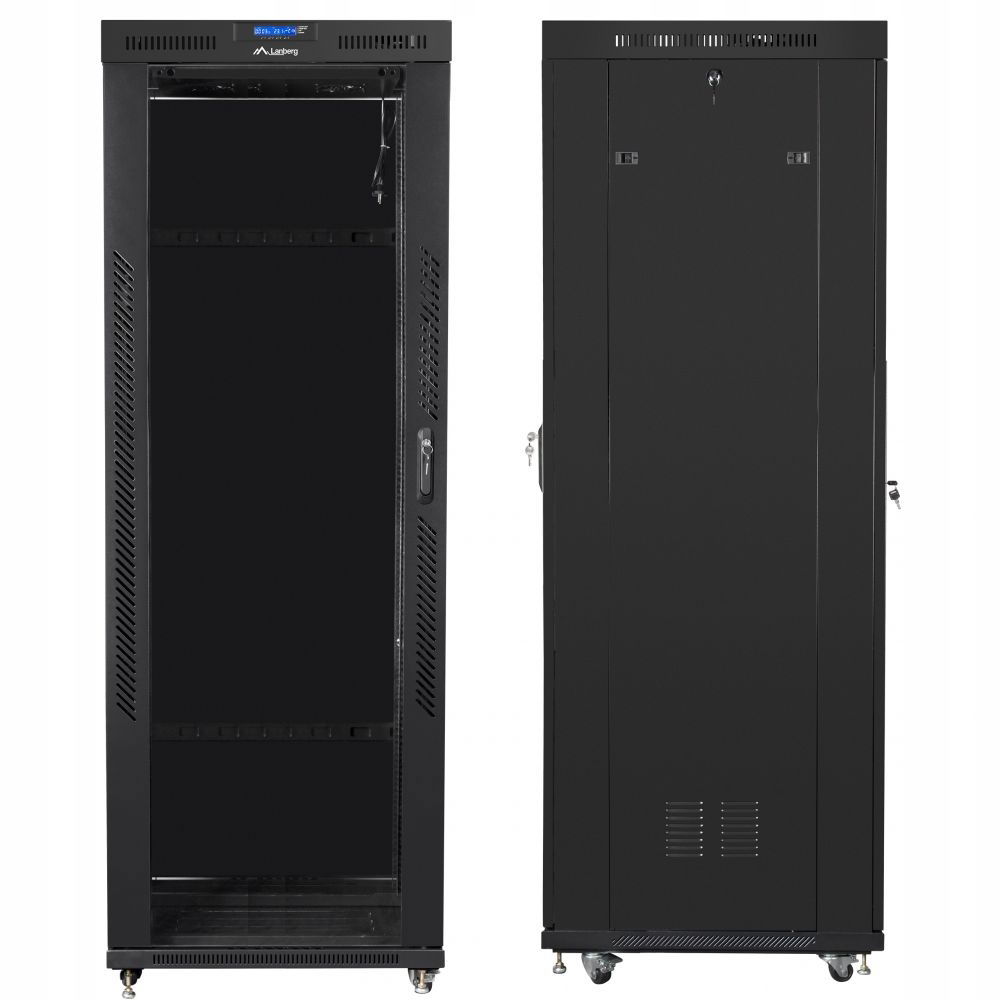 42U 800x800 Rack skriňa s LCD termostatom Lanberg