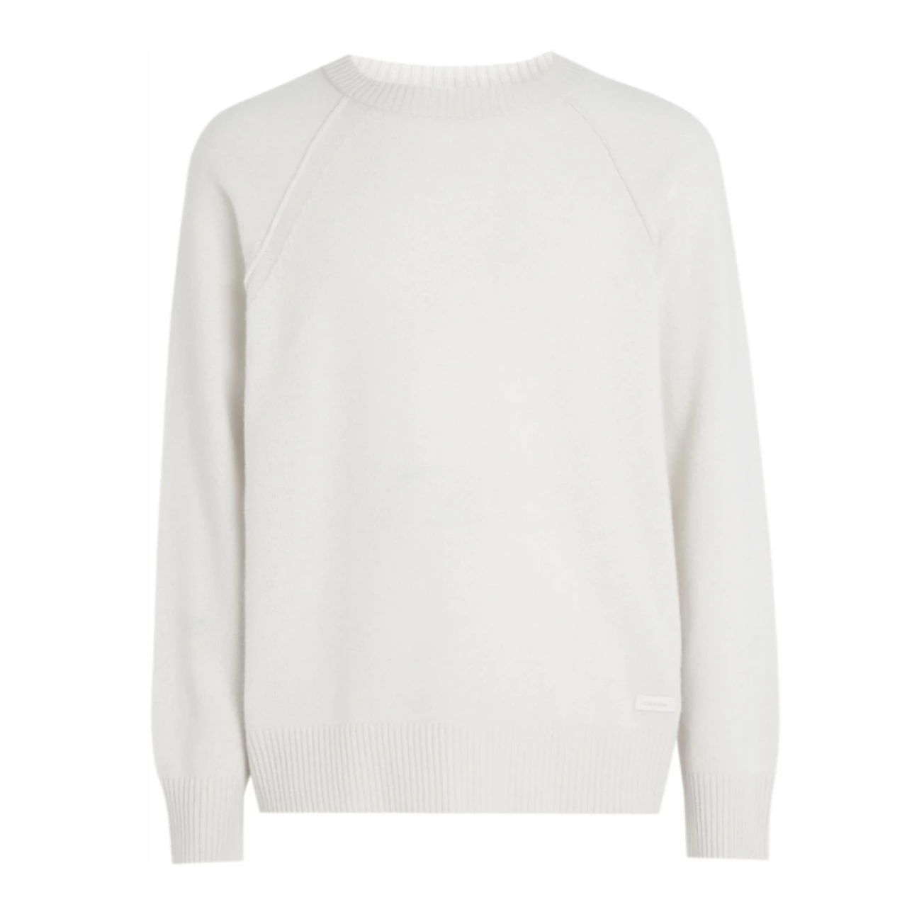 -43% Calvin Klein Pánsky Sveter Vlna Ecru XL