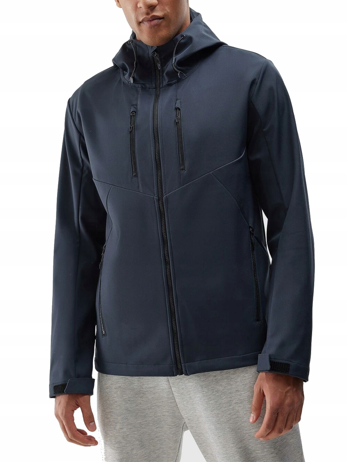 4F pánska vetrovka s kapucňou Softshell 4F veľkosť L
