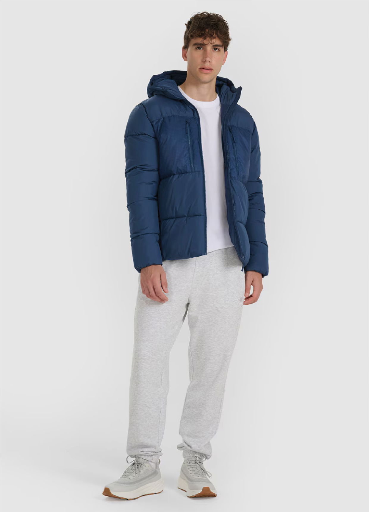 4F Páperová Bunda Pánska M602 Denim L