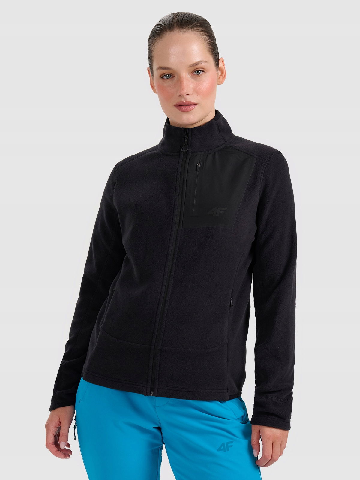 4F Polar s stojanom Polartec regular dámsky čierny XL