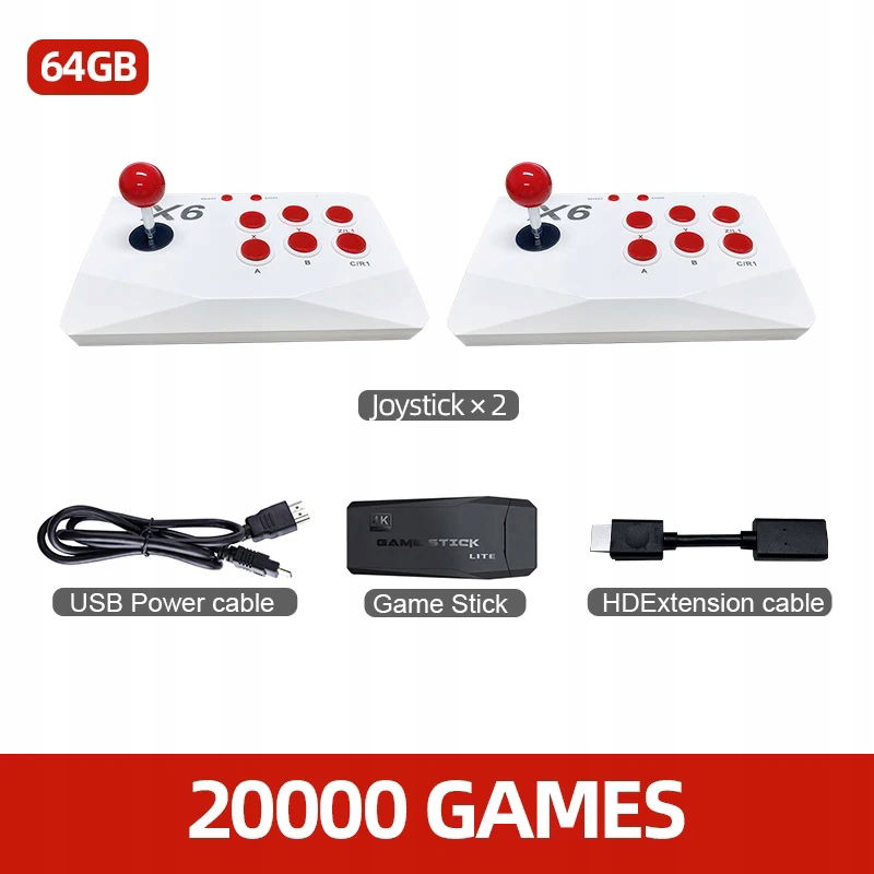 4K Arcade Game Console S DvojitýmMi Joysticks Retro Multiplayer Stick pre