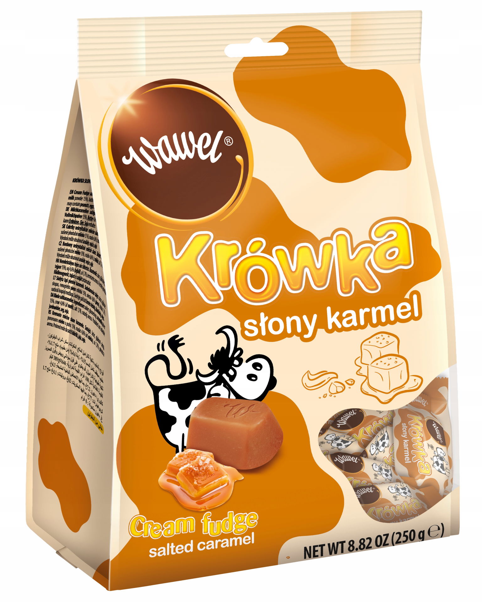 4x 250 g Wawel Slaná kravička Karmel Cukríky