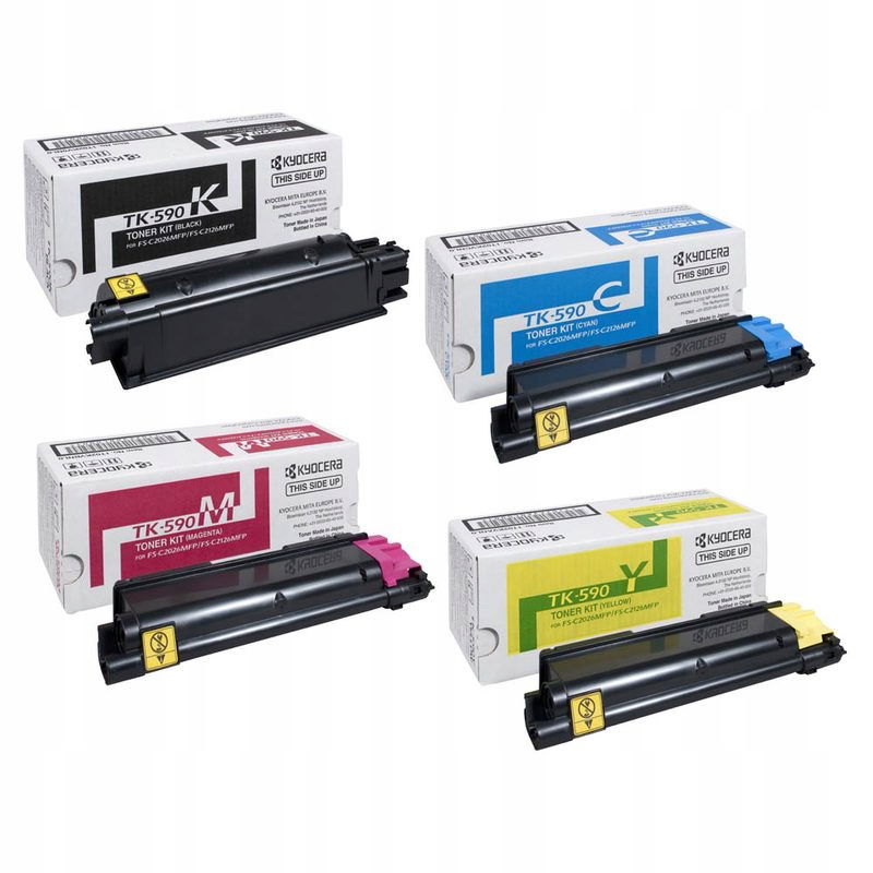4x Cmyk Toner Kyocera TK-560 Sada farieb Originál