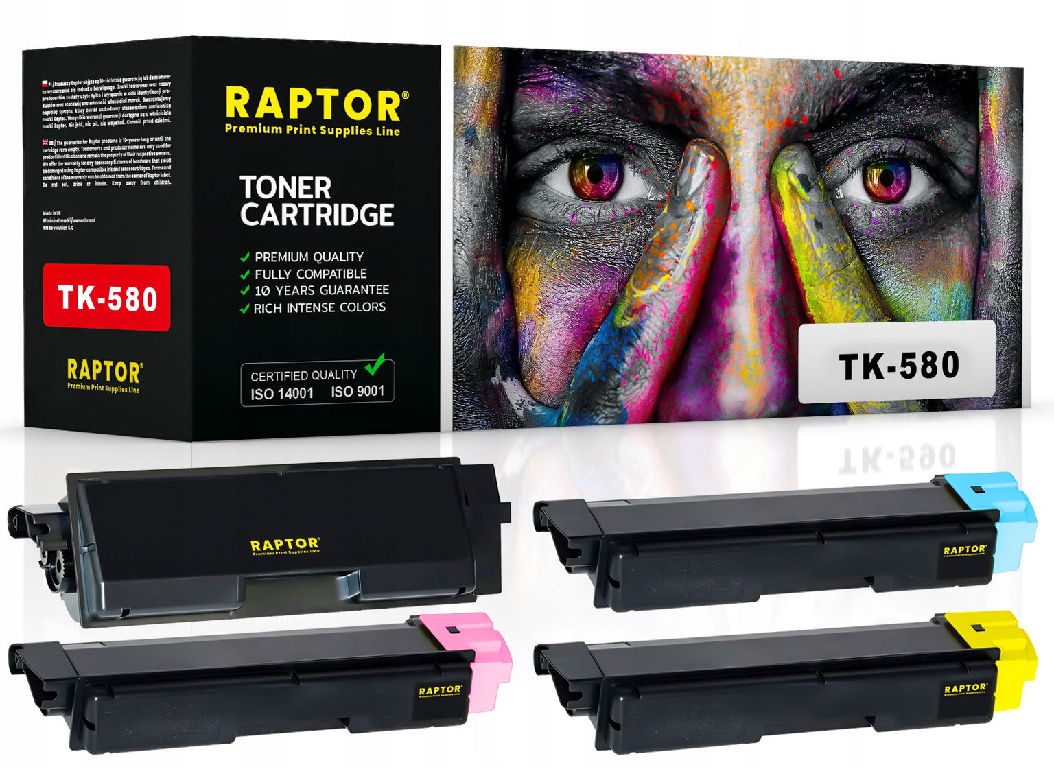 4x Toner Do Kyocera TK-580 5150DN 6021CDN Premium