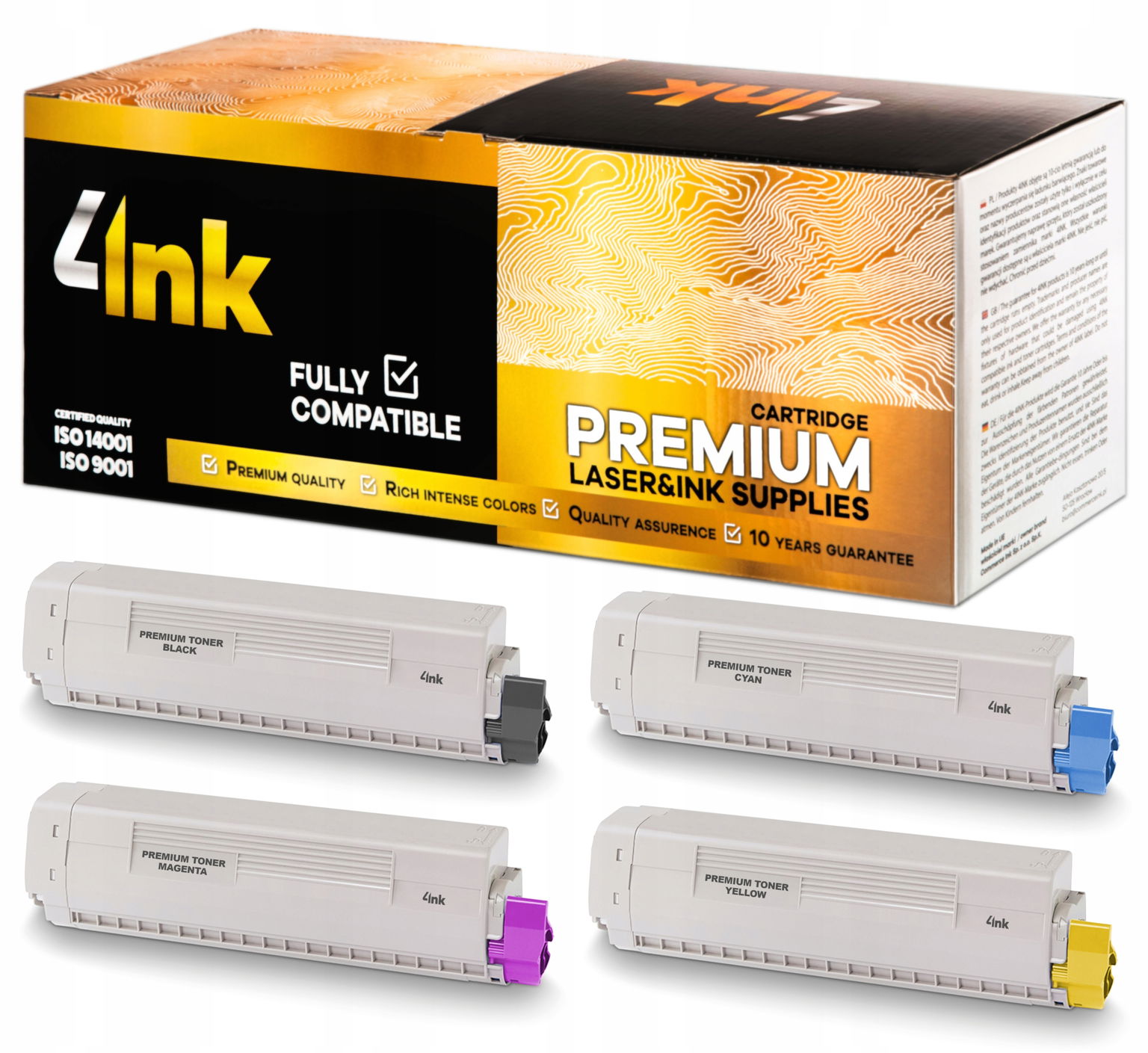 4x Toner Do Oki C5500N C5900 C5900DN C5900N Cmyk
