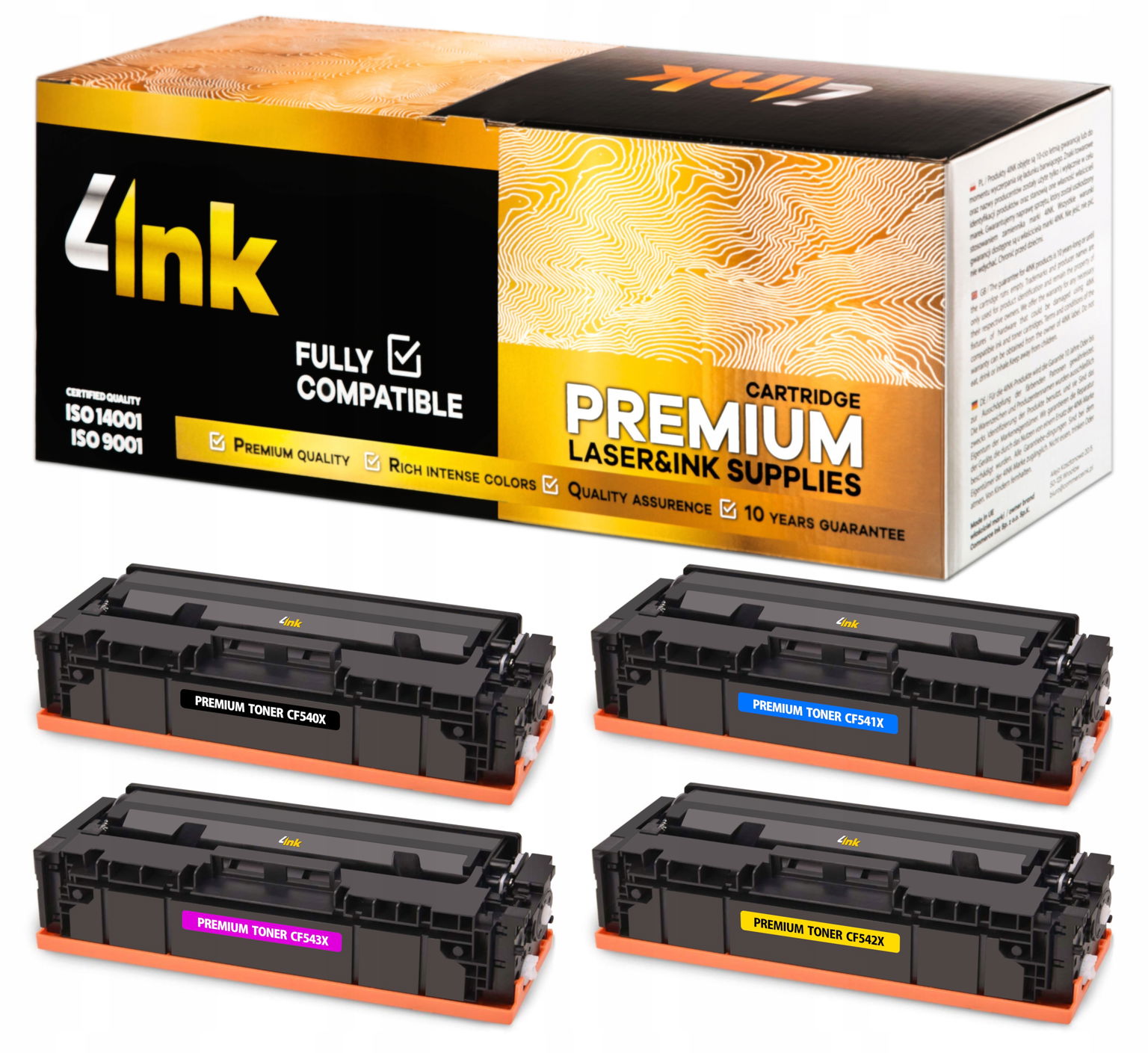 4x Toner Pre Hp Laserjet M254dw Mfp M281cdw M281fdw