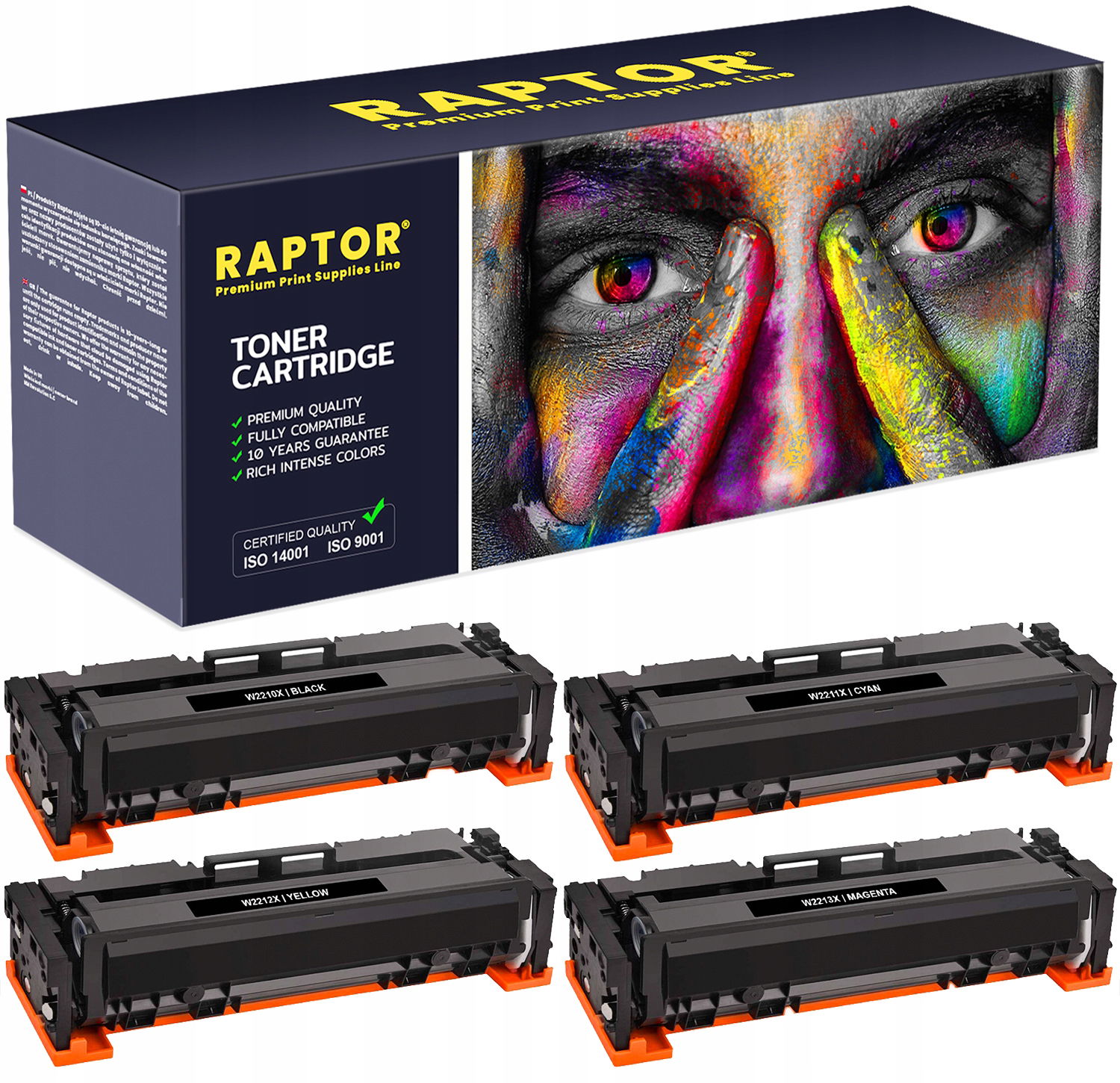 4x Toner pre Hp W2210X 207X Mfp M283fdw komplet