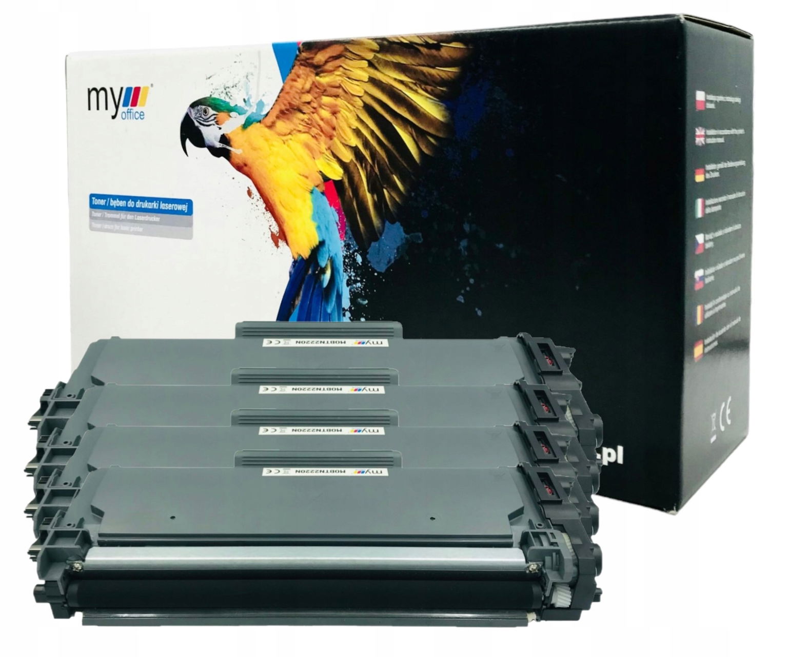 4x toner TN2220 pre Brother TN-2220, Brother HL-2240, HL-2250DN, 2270DW, MFC7360
