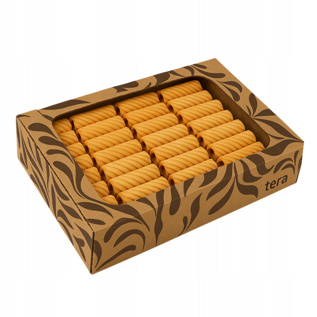 4xTera Fruttini Koláčiky Krehké s malinovou náplňou Sladká pochúťka 900 g