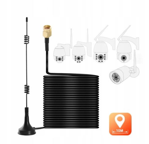 5DBI Anténa Pre Zvýšenie Dosahu Wifi Kamier