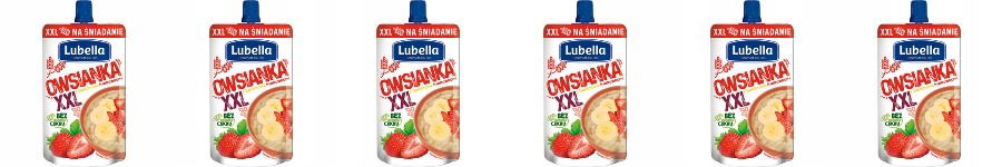 6 x 170 g Lubella Ovesná kaša s banánmi a jahodami Polovica Kartónu