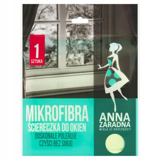 6x Anna Zaradna Utierka z mikrovlákna na okná