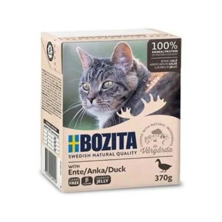 6X Bozita Cat Kačica 370 g vlhké krmivo pre mačky želé