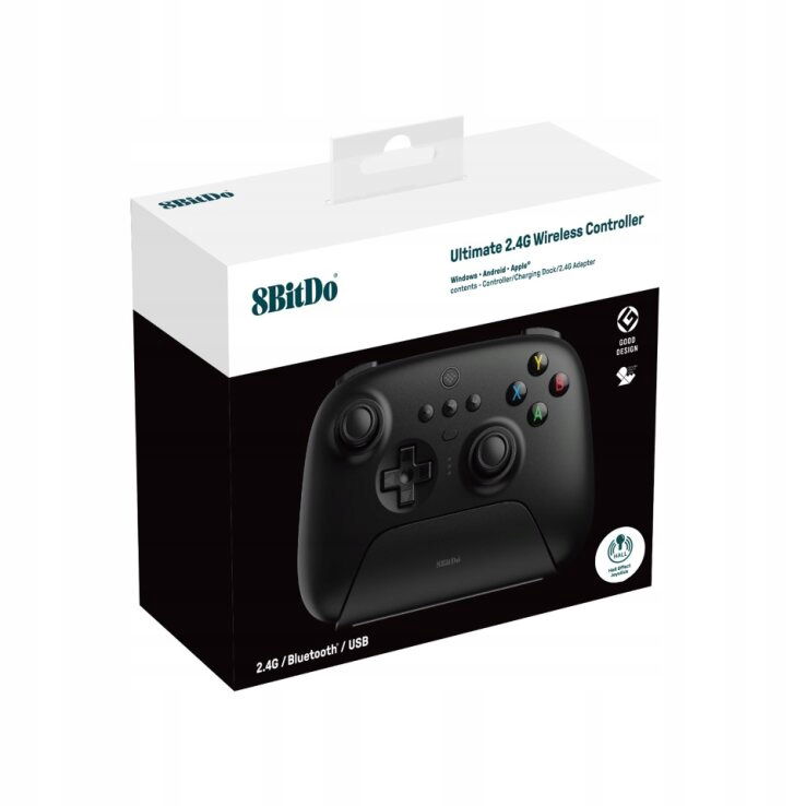 8BitDo Ultimate 2.4G Pad Hall Effect Black (PC/Android/ Apple
