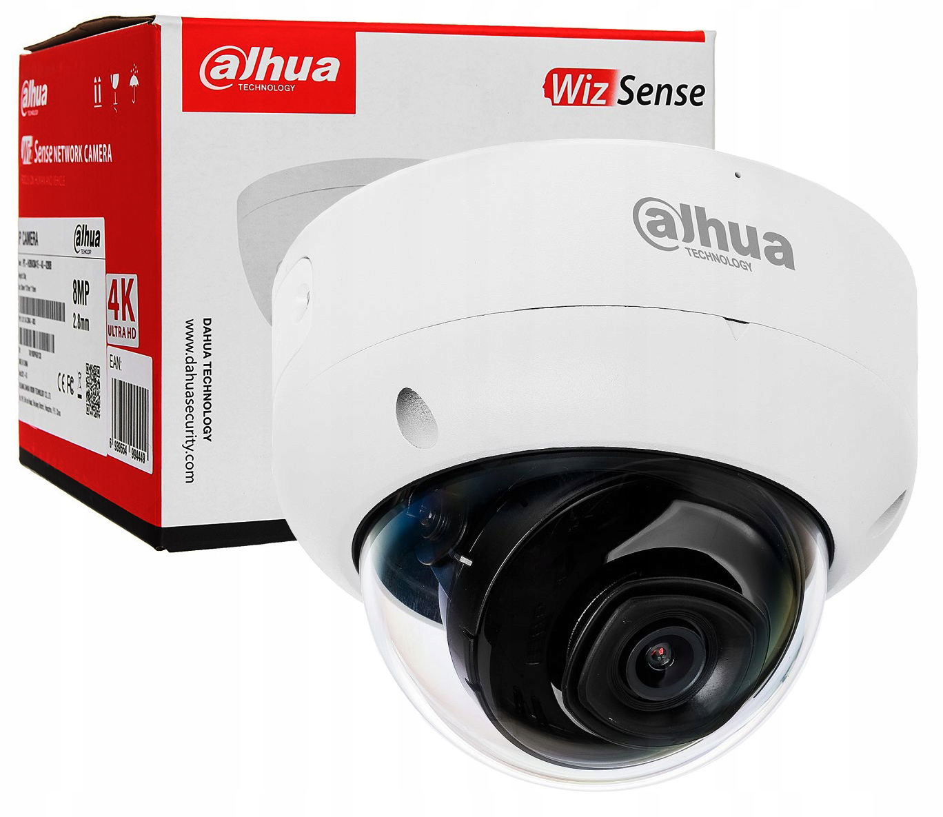 8Mpx Ip kamera Dahua IPC-HDBW3842E-AS-0280B Analytika Ai Wizsense