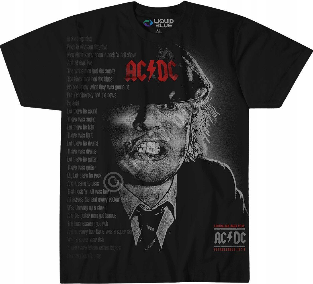 Acdc Big Face Angus Liquid Blue 2XL