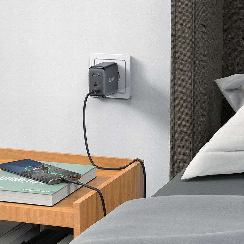 Acefast A29 PD50W GaN (usb-c+usb-c) duálny port charger čierny