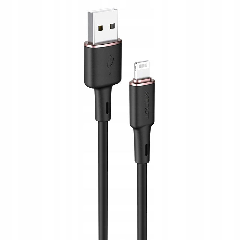 Acefast Kabel Mfi Usb Lightning 1,2M, 2,4A Čierny Darček Dotykové Pero