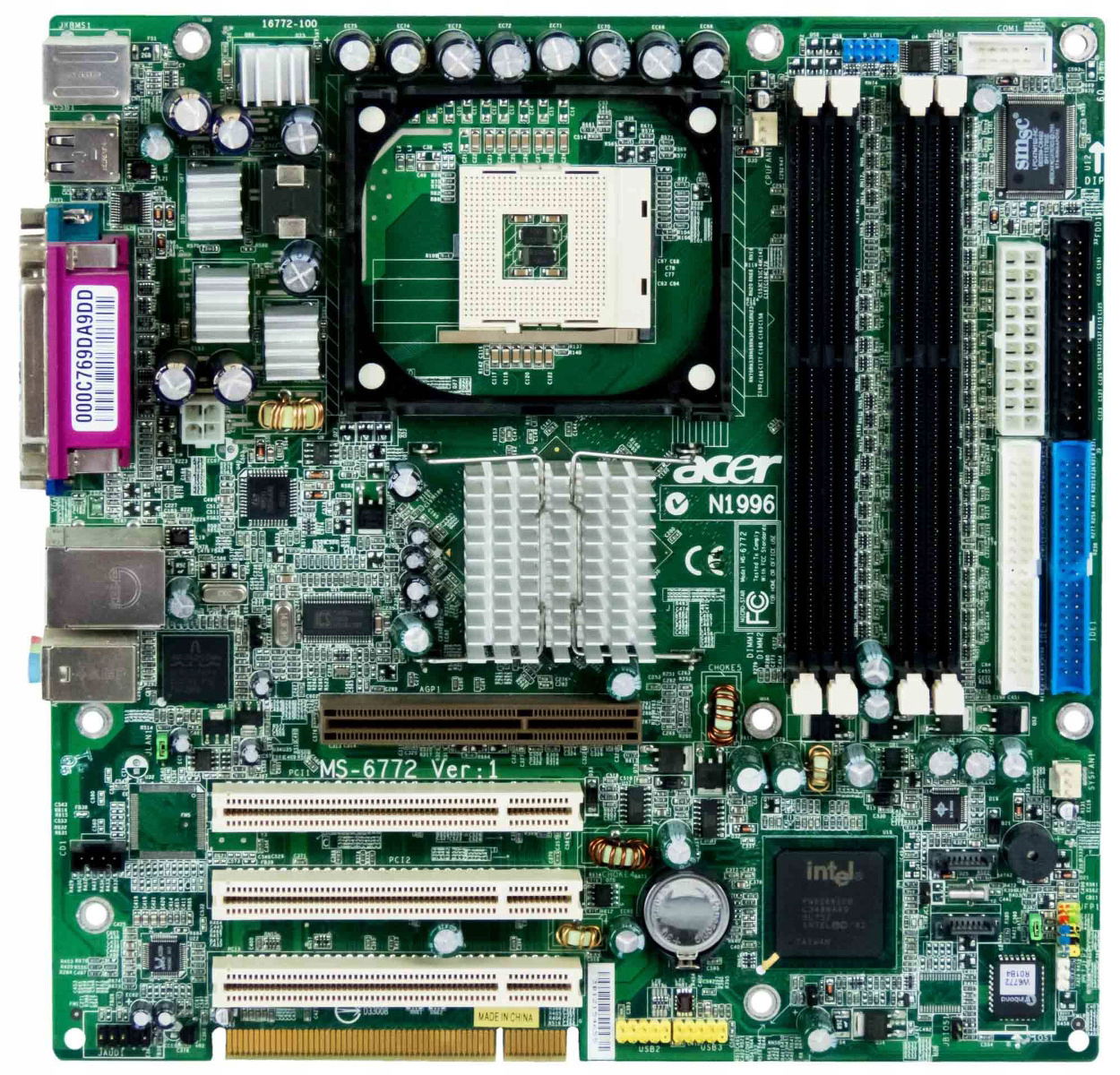 Acer MS-6772 Ver: 1 p.478 Ddr Pci Agp mATX