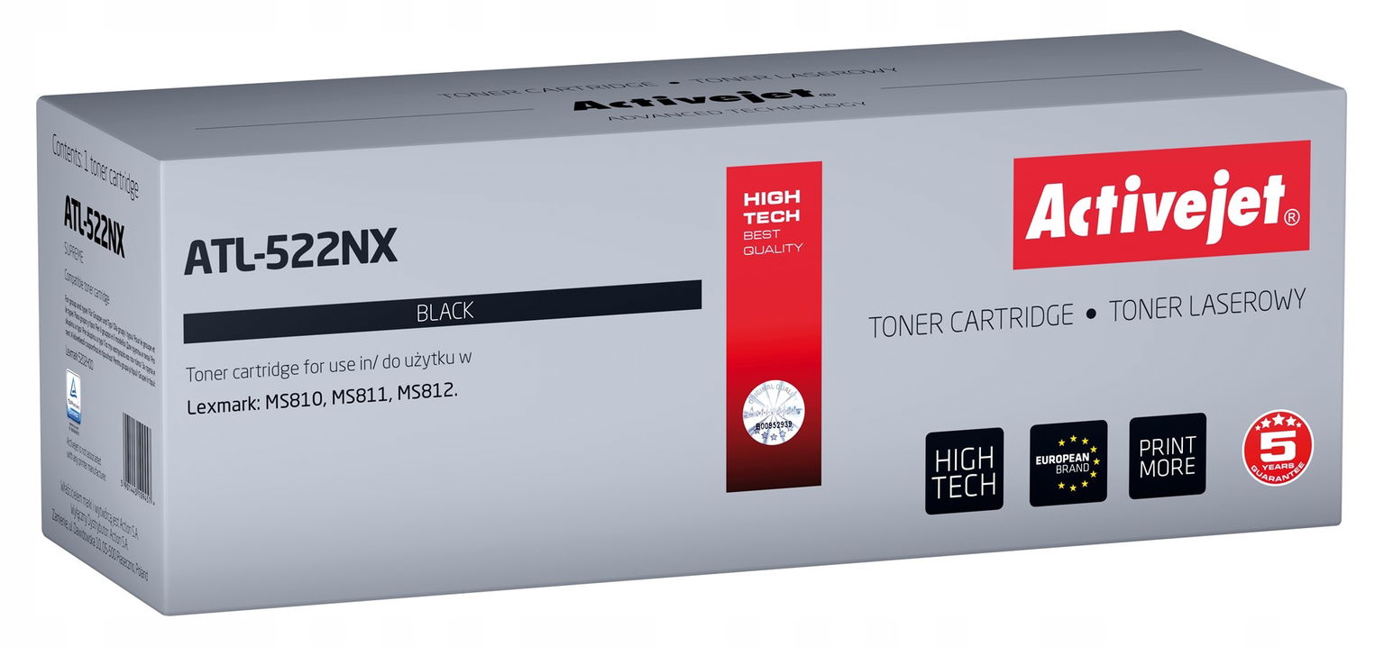 Activejet ATL-522NX Toner (náhrada za Lexmark 52D2H00; Supreme; 25000 strán;